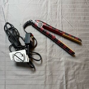 i.Chi by CHI Preppy Red Plaid Ceramic Hairstyling Iron JCP Salon Exclusive